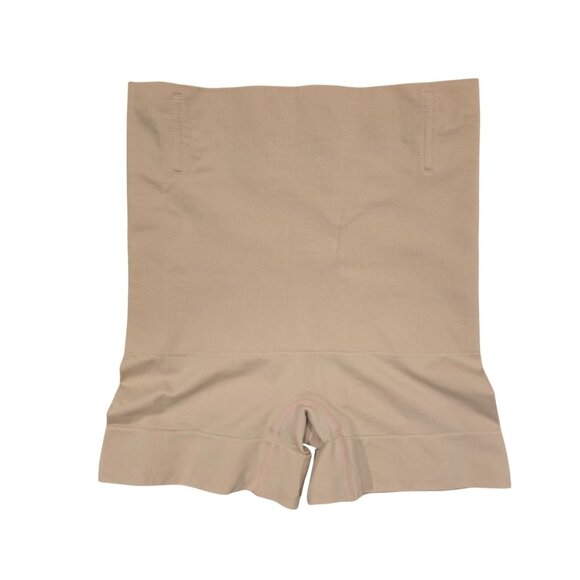 Hey Girl Beige Nude Seamless Tummy Control Shaper Shorts L NEW - Picture 2 of 7